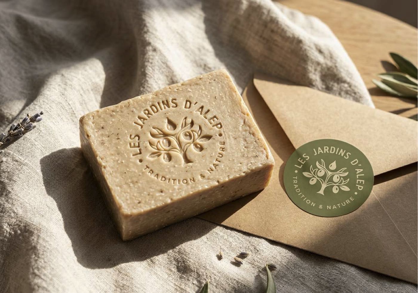 Les Jardins d’Alep: The brand on the soap