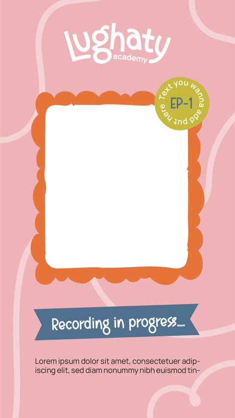 Lughaty Academy: Instagram story template