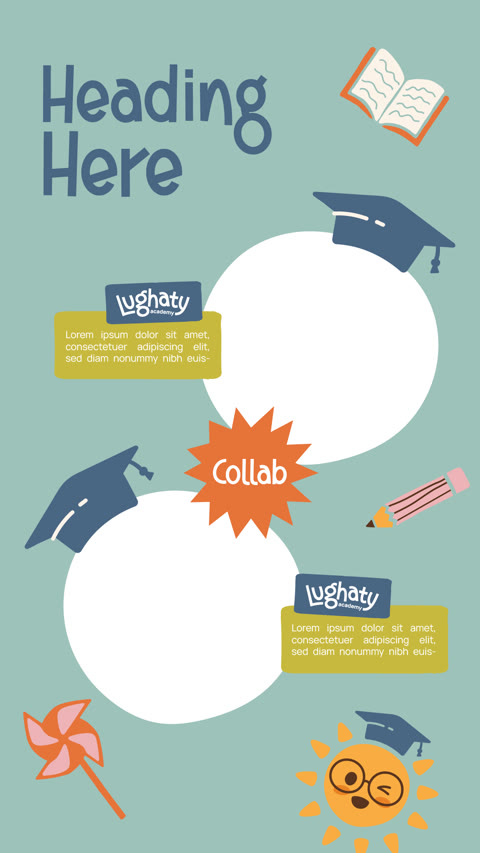 Lughaty Academy: Instagram story template